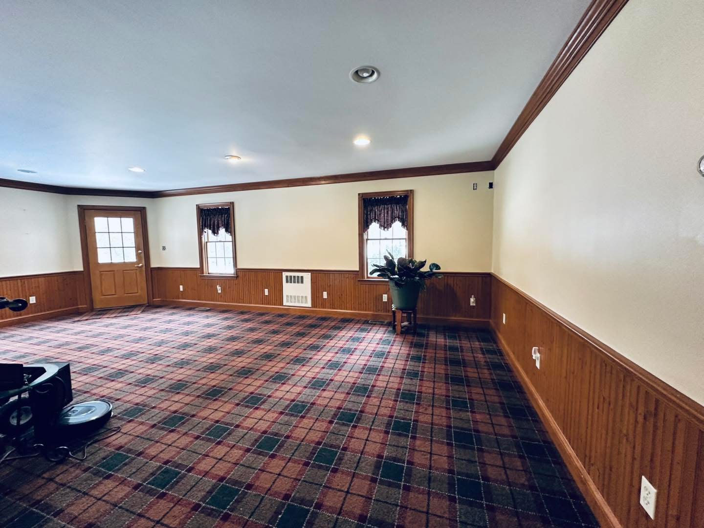 Basement rec room interior painting, Delaware
