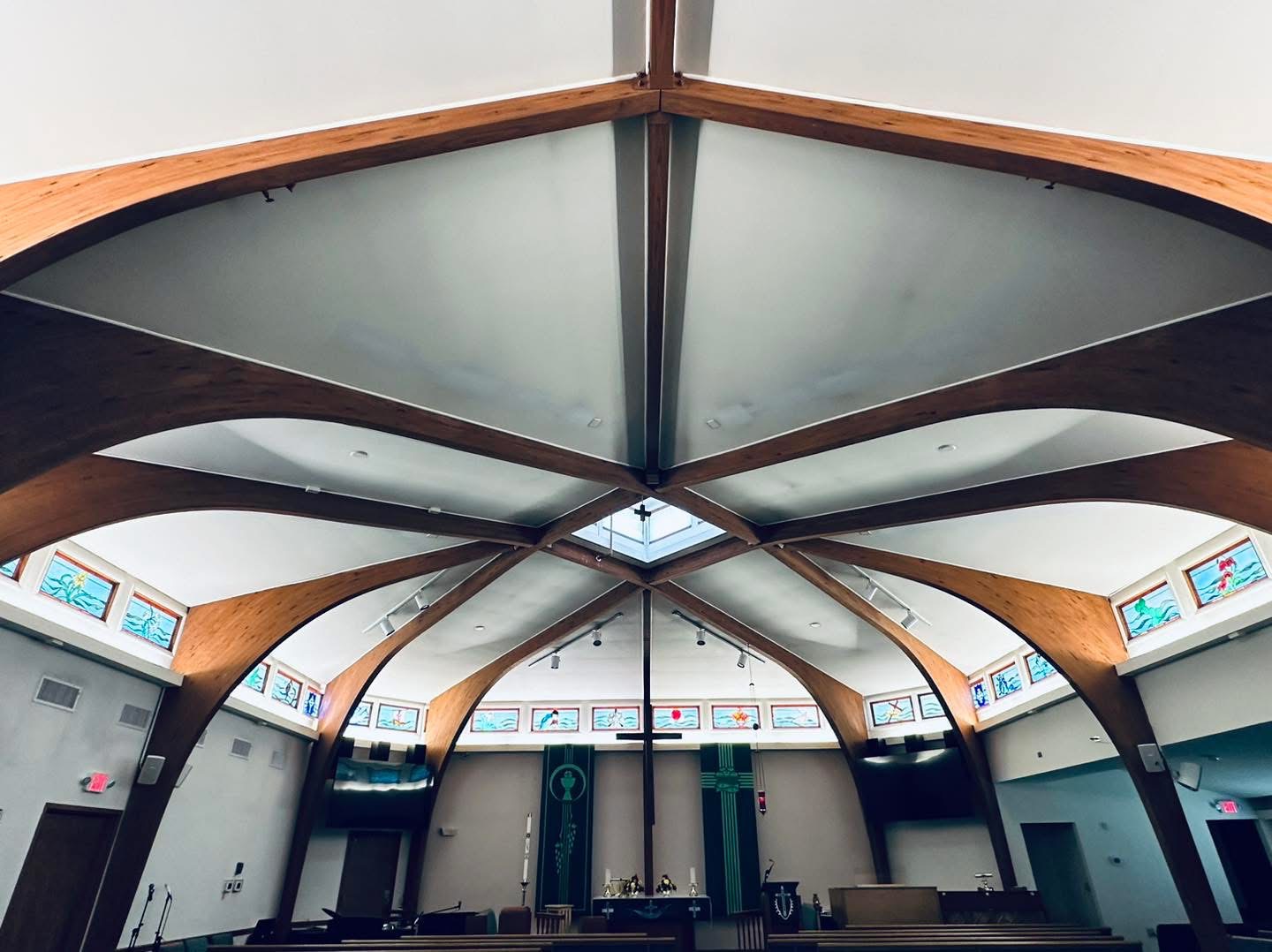 Vaulted ceiling interior painting, Delaware
