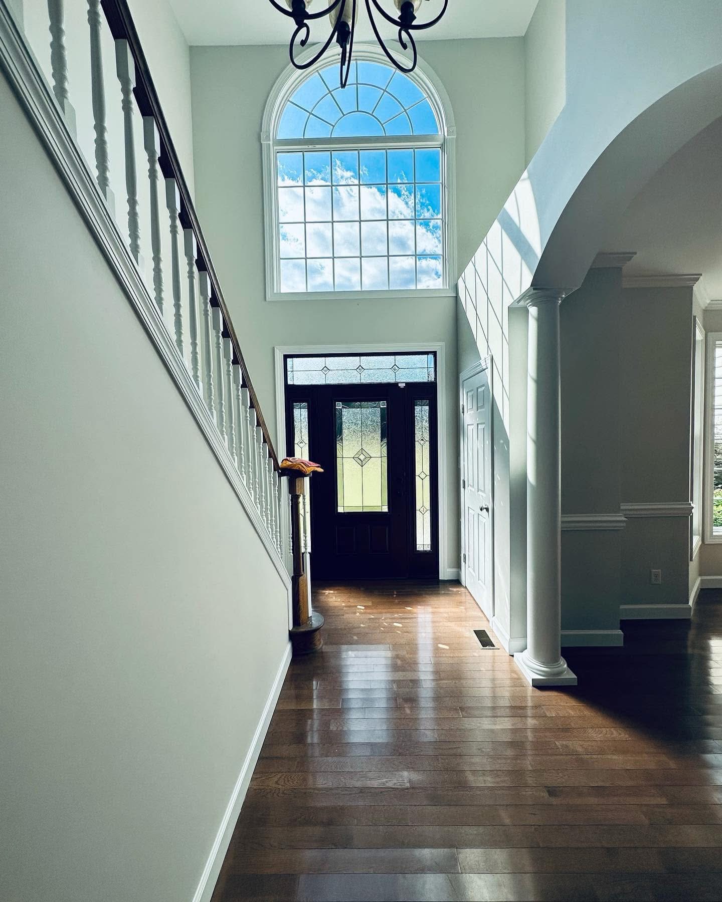 Grand foyer interior painting, Delaware coast
