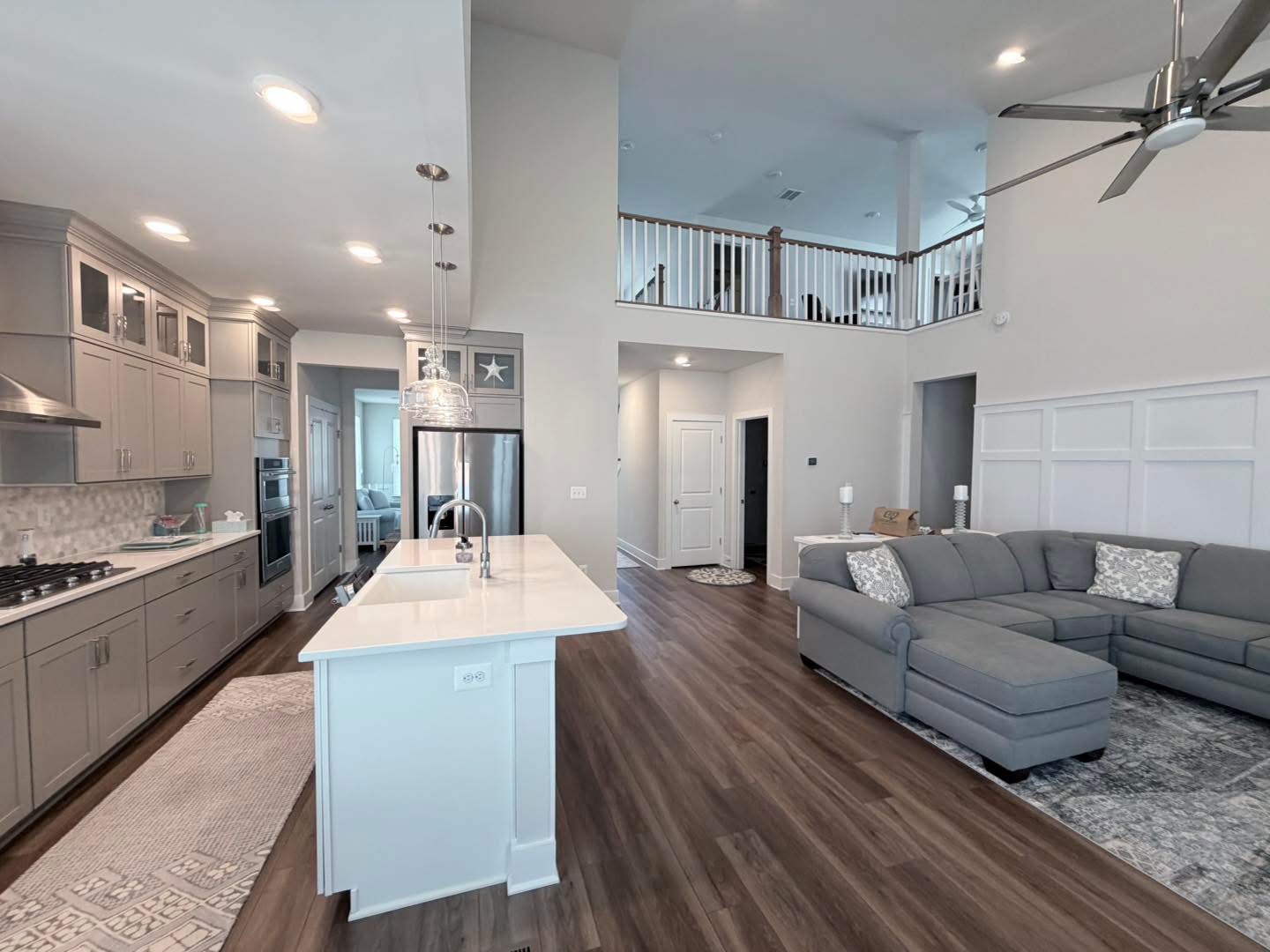 Open-concept kitchen painting, Ocean View DE