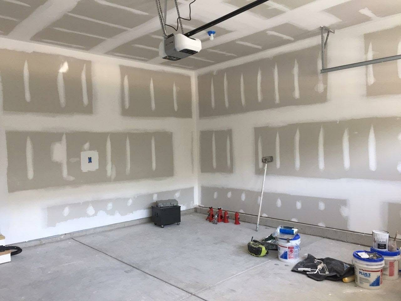 Garage drywall — full installation and finishing — Milton area