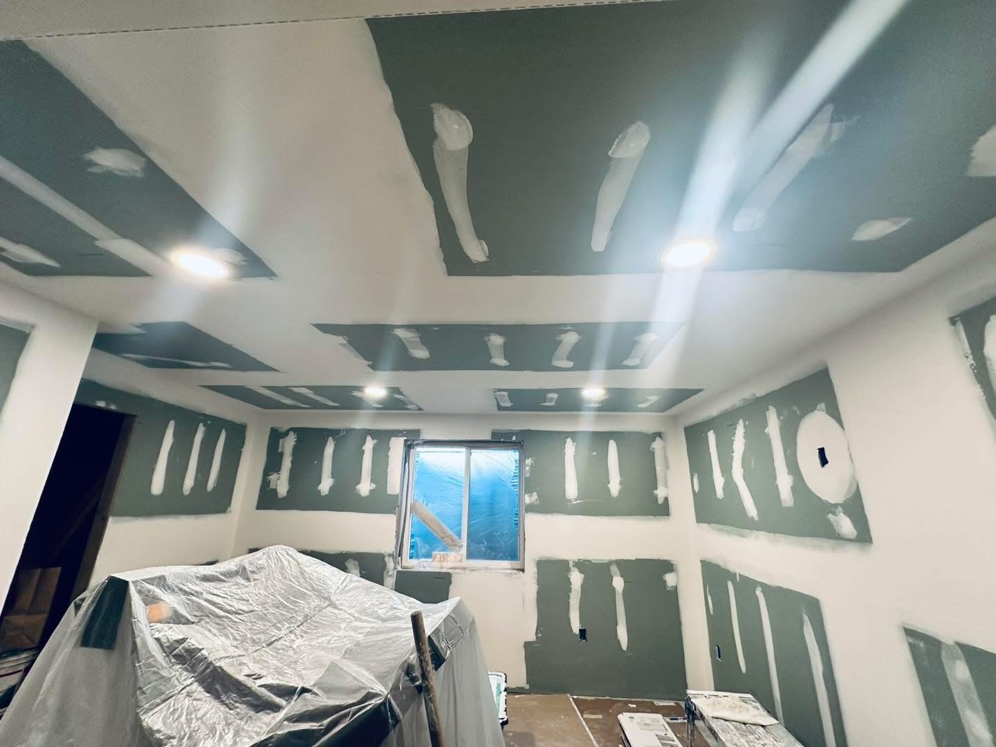 Drywall finishing — new construction walls — Clarksville area