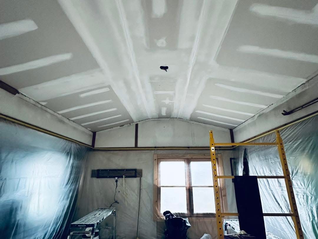 Vaulted ceiling drywall — arched ceiling work — Laurel area