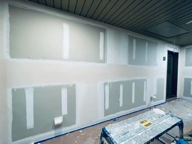 Sunroom conversion — drywall after panel removal — Laurel area