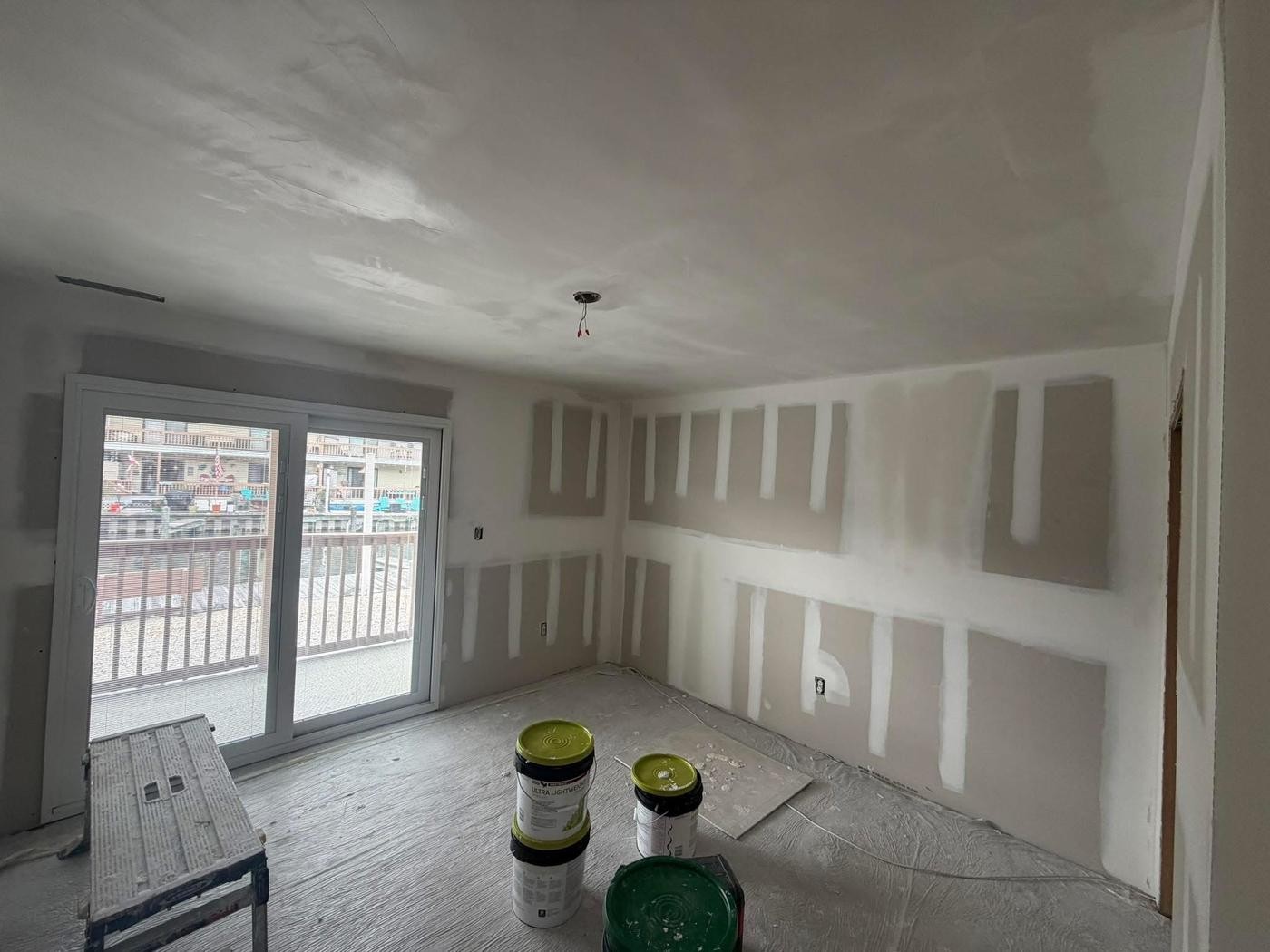 Condo drywall finishing — beach unit — Dewey Beach area