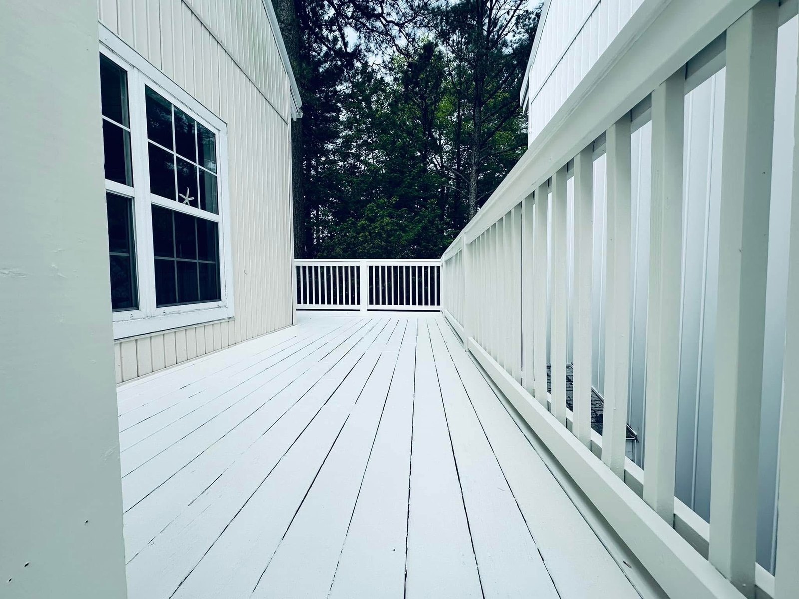 Bethany Beach completed deck board finish