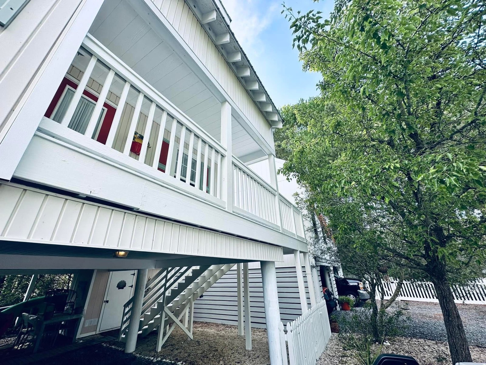 Bethany Beach finished exterior deck view