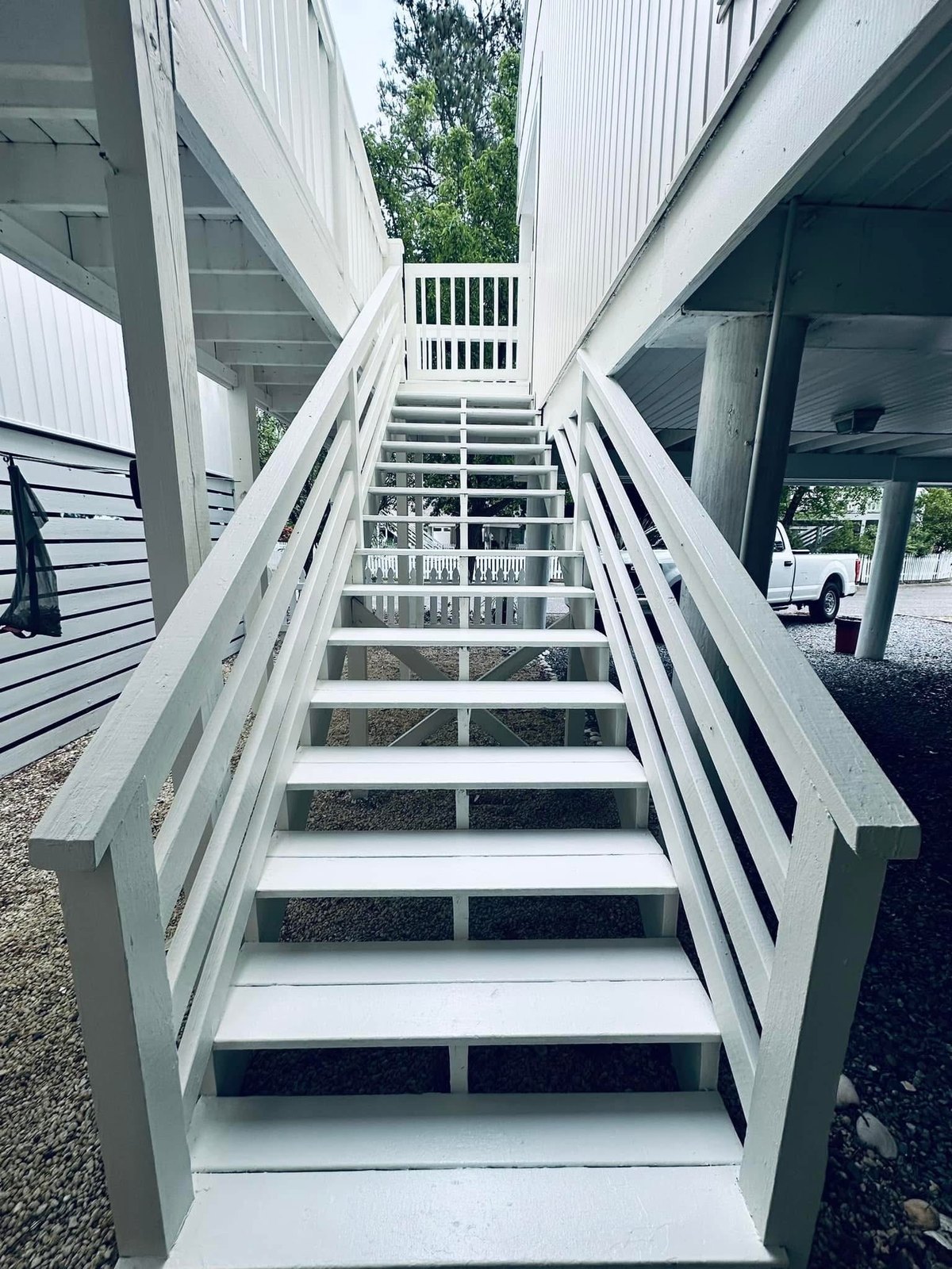 Bethany Beach restored deck surface after solid stain
