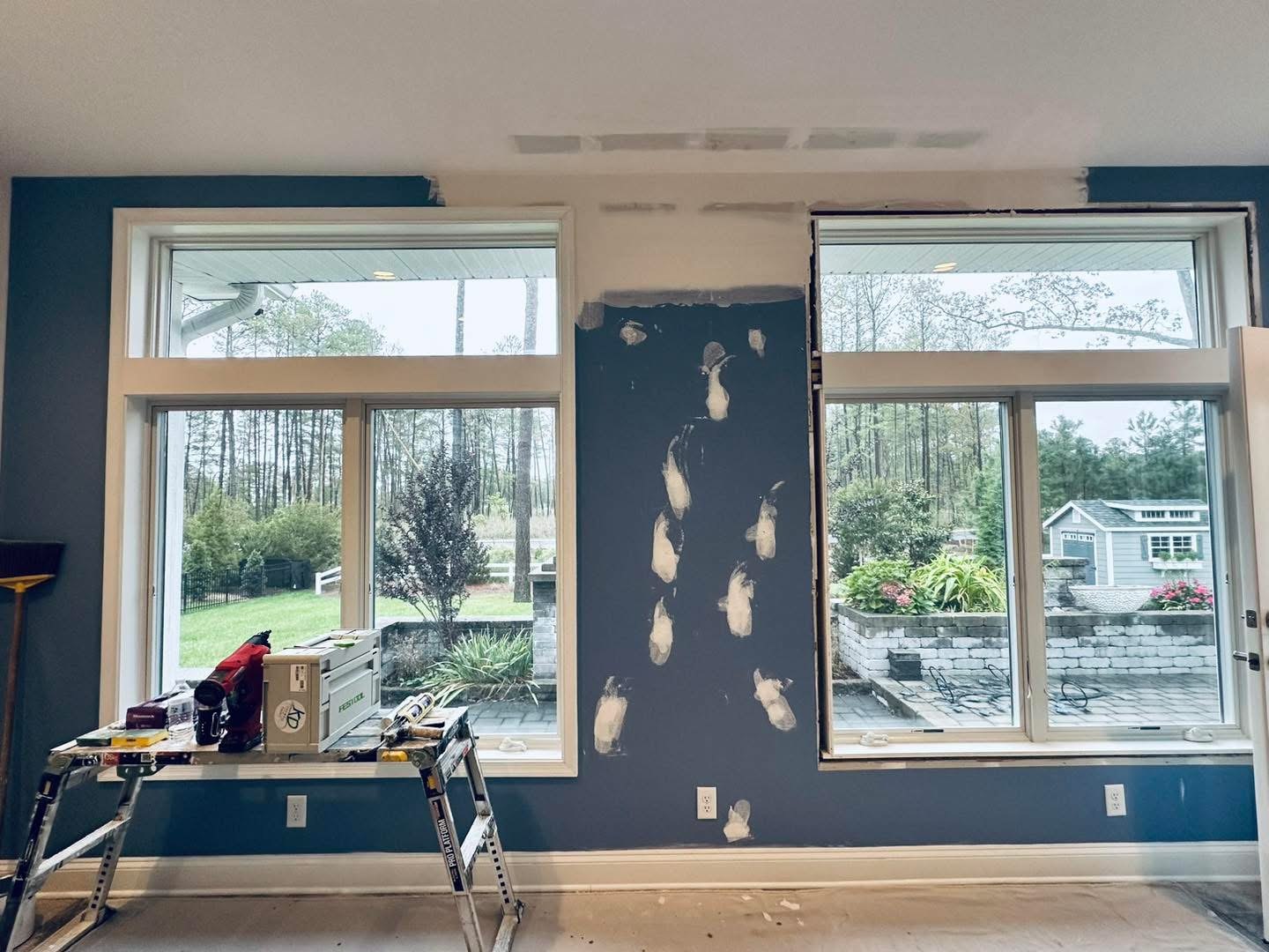 Bayfront at Rehoboth water-damage repair in progress