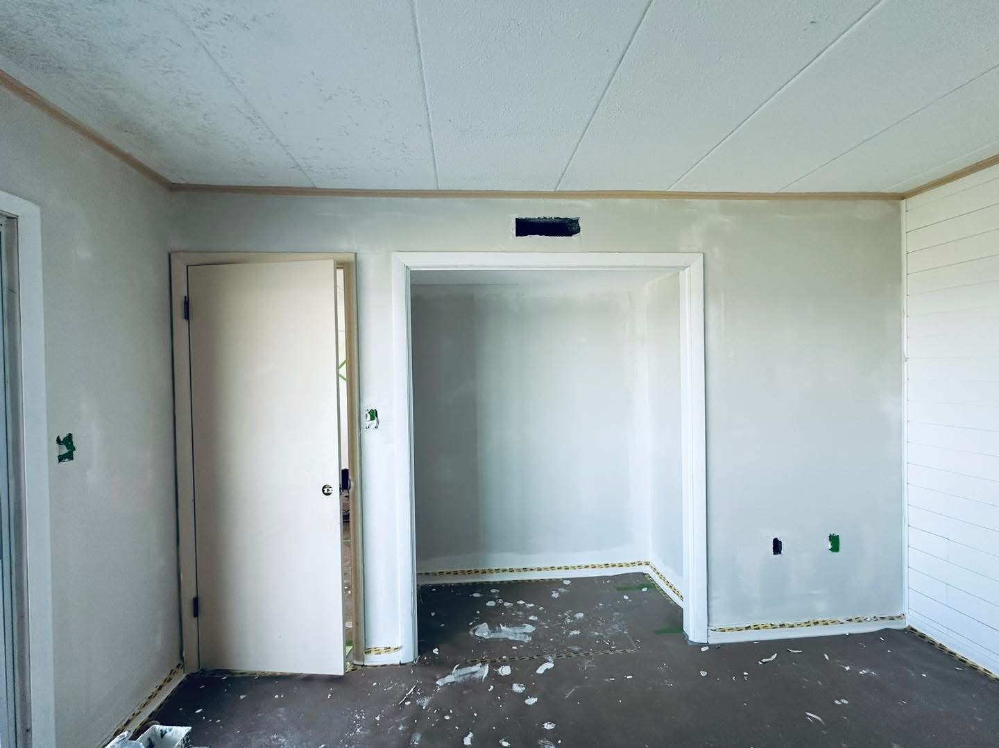 Bayfront Condo smooth-wall finishing-stage interior view