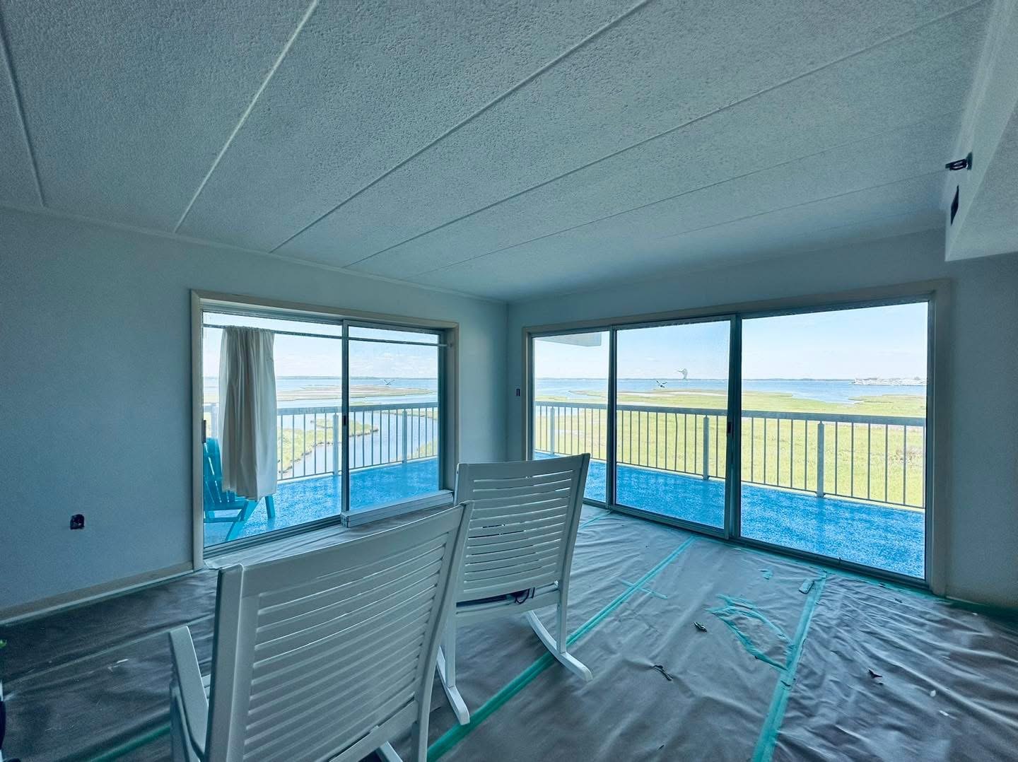 Bayfront Condo protected living area wide view