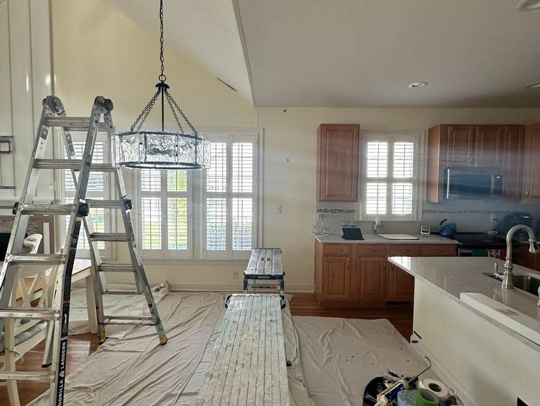 Bear Trap Dunes interior painting work area preparation