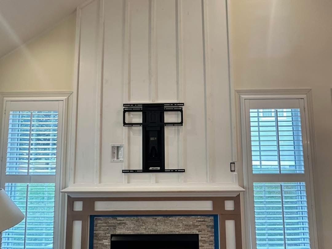 Bear Trap Dunes fireplace detail painting and trim work