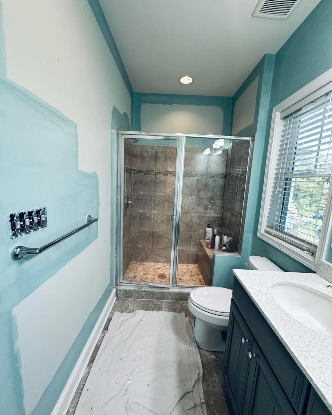Bethany Beach Aquaverde bathroom repaint project photo 3