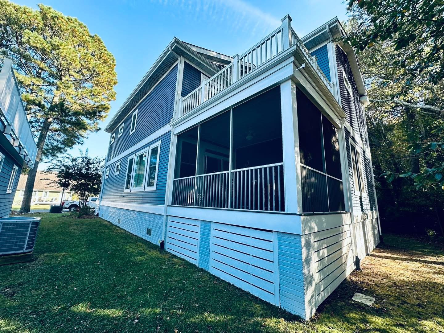 Bethany Beach exterior trim and foundation coating photo 1