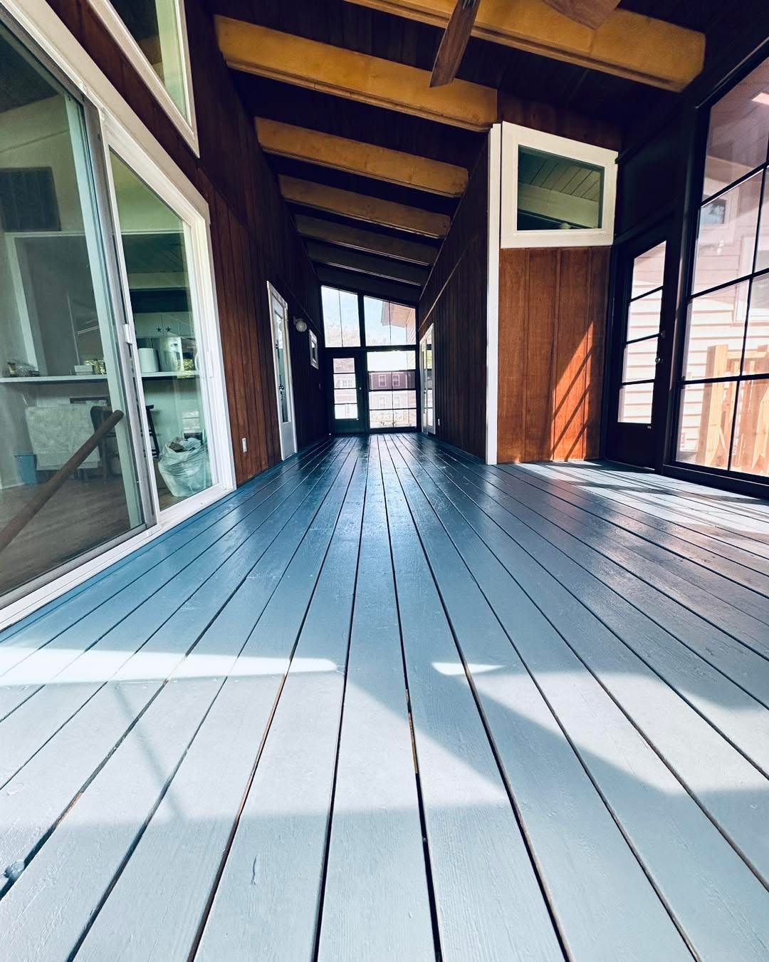 Bethany Beach Waterloo deck solid-stain finish project photo 1