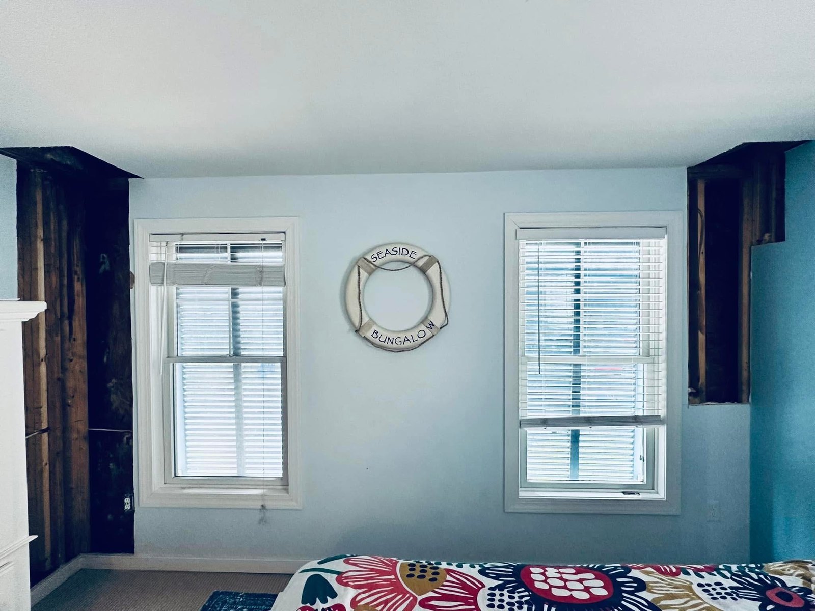 Dewey Beach opened wall areas beside bedroom windows