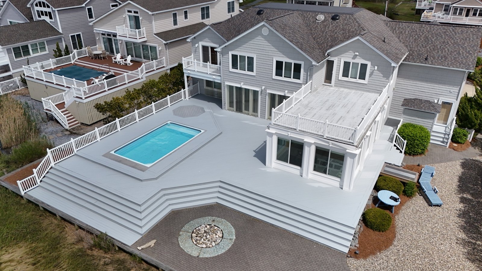 Fenwick Island Gray Birch deck preservation aerial view