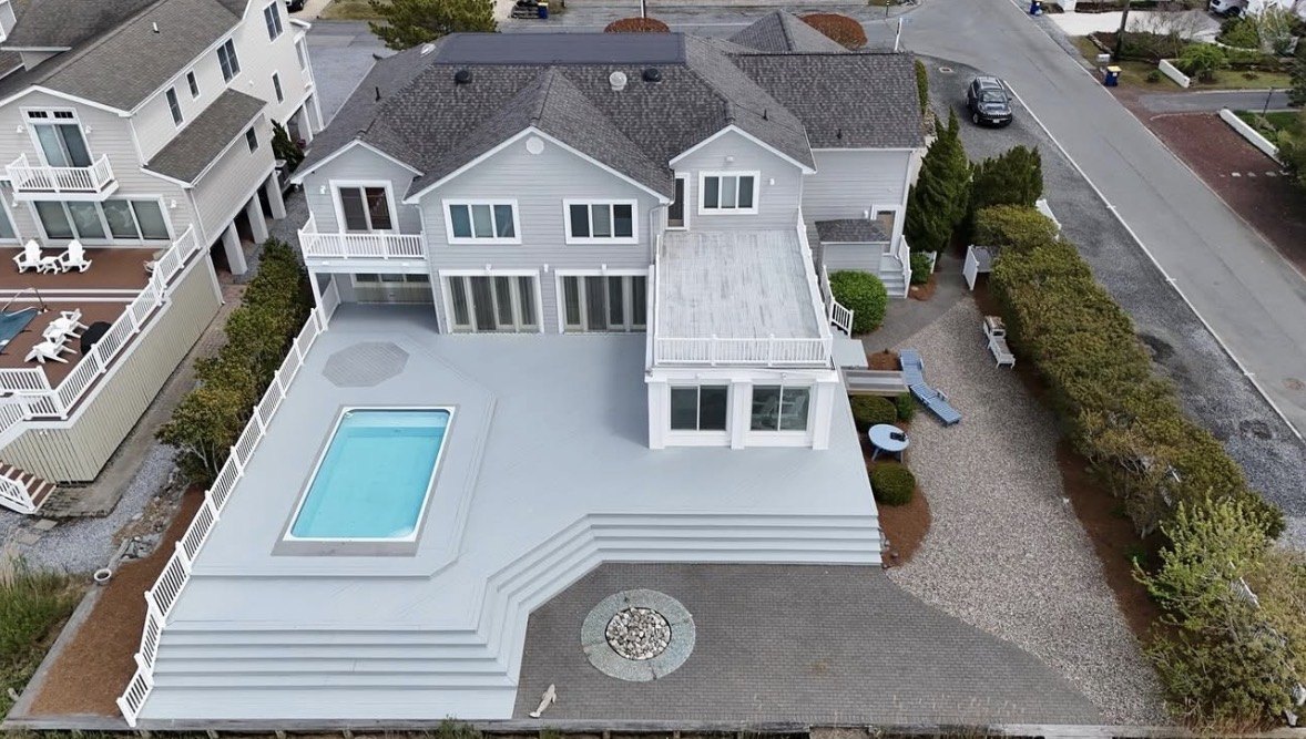 Fenwick Island completed Gray Birch deck aerial view