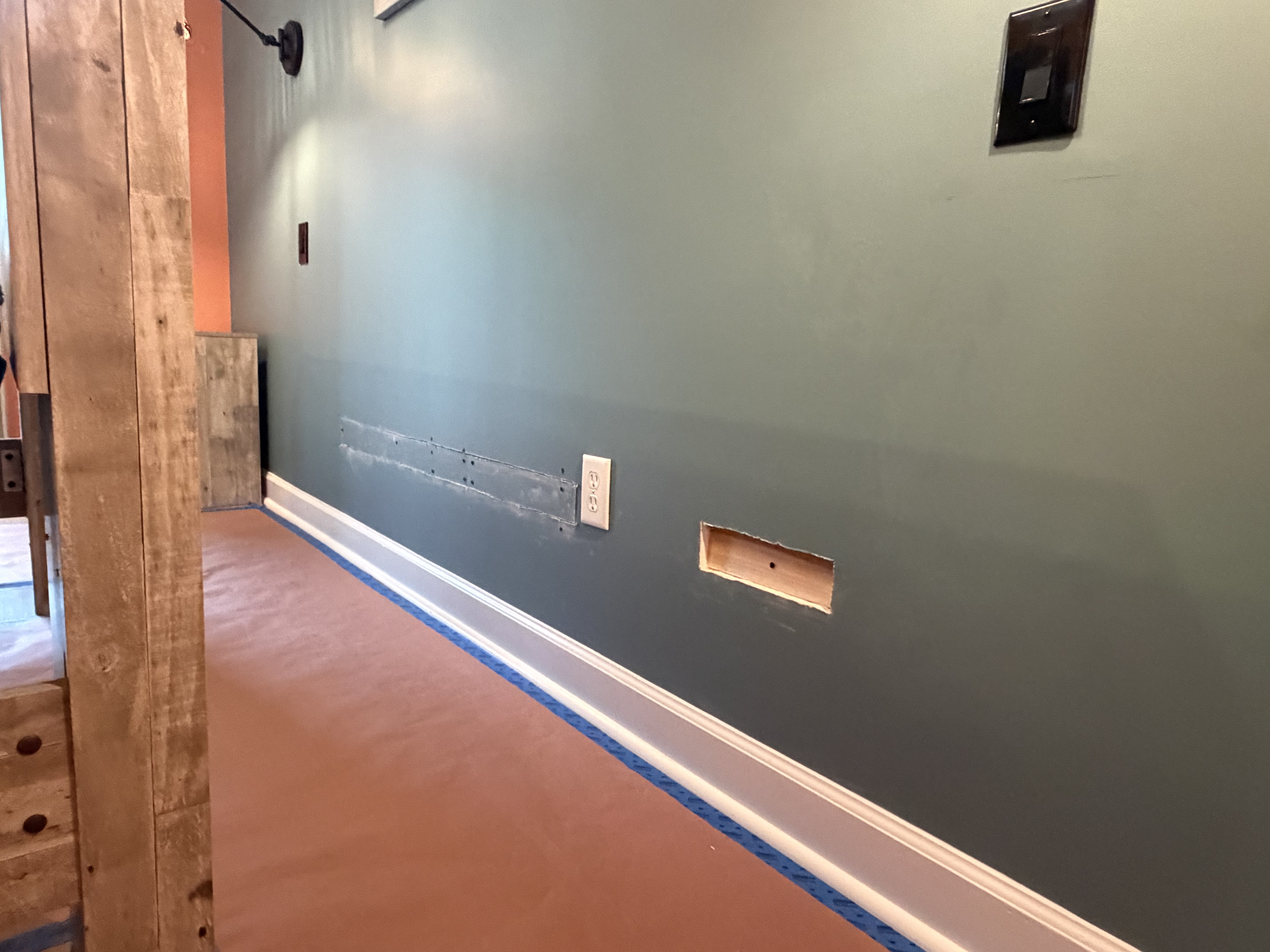 Supplied project photo 3 from the Lewes drywall repair after electrical work