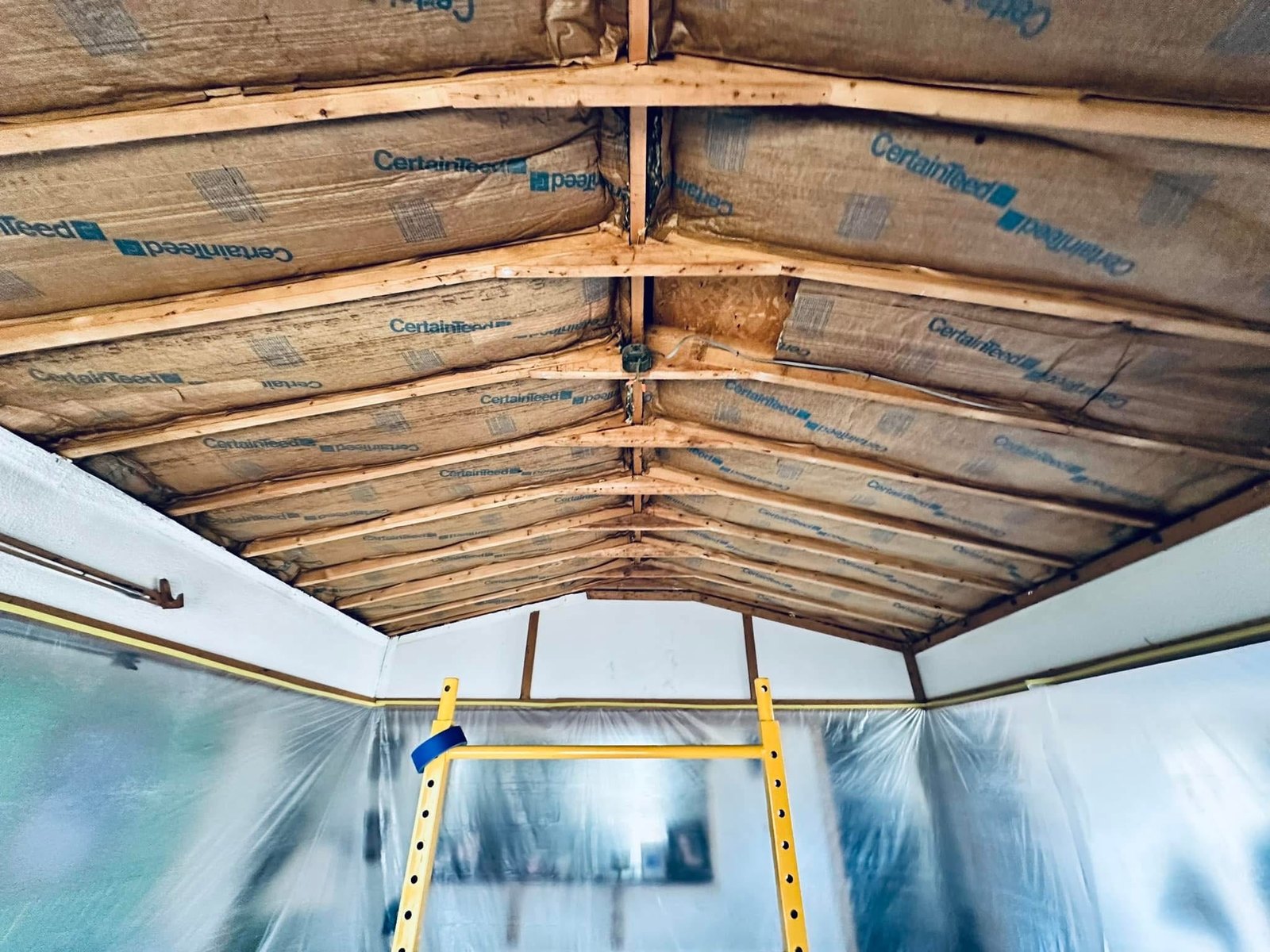 Millsboro primed ceiling before final paint