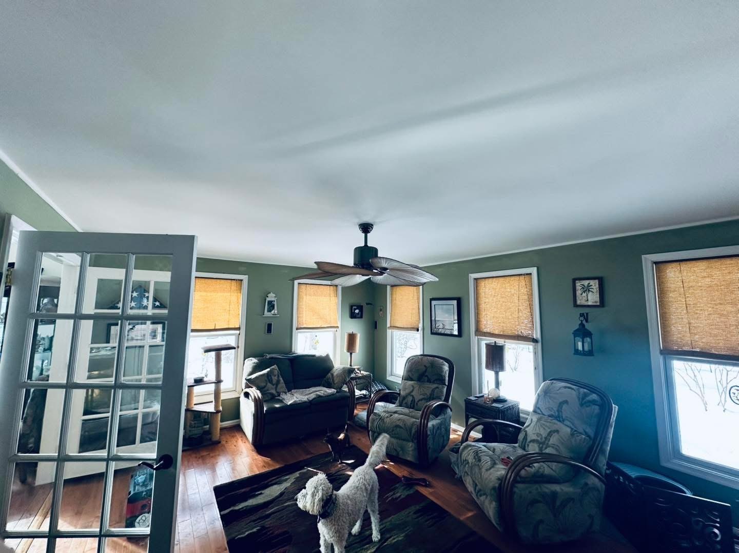 Milton sunroom soffit removal and ceiling replacement project photo 7