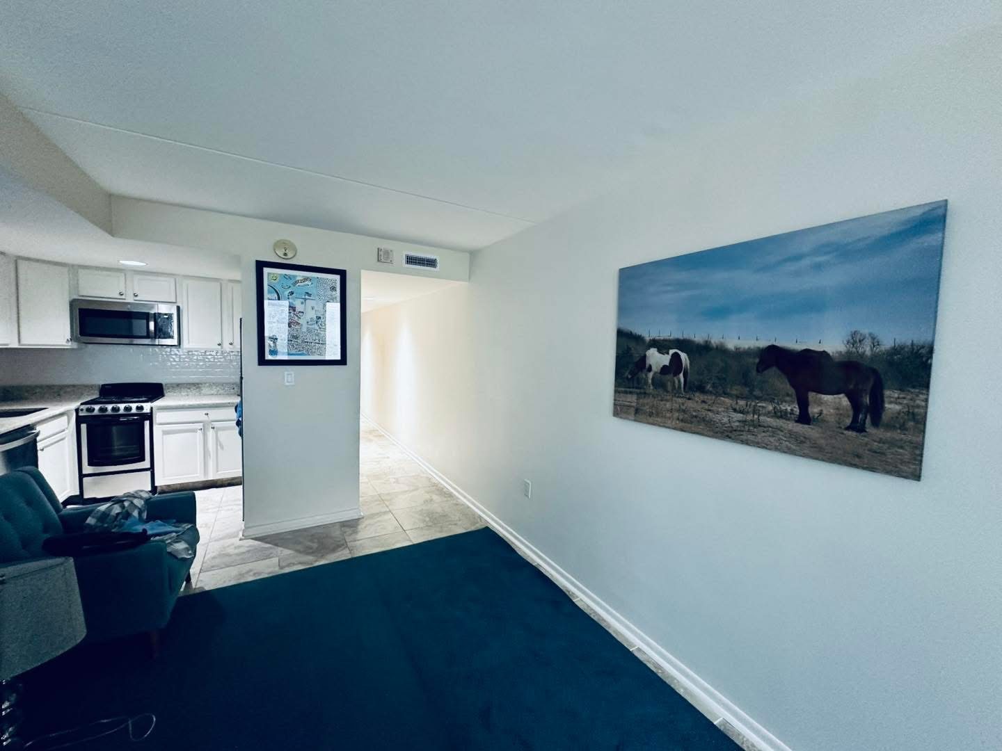 Oceanfront condo wall renovation photo 1