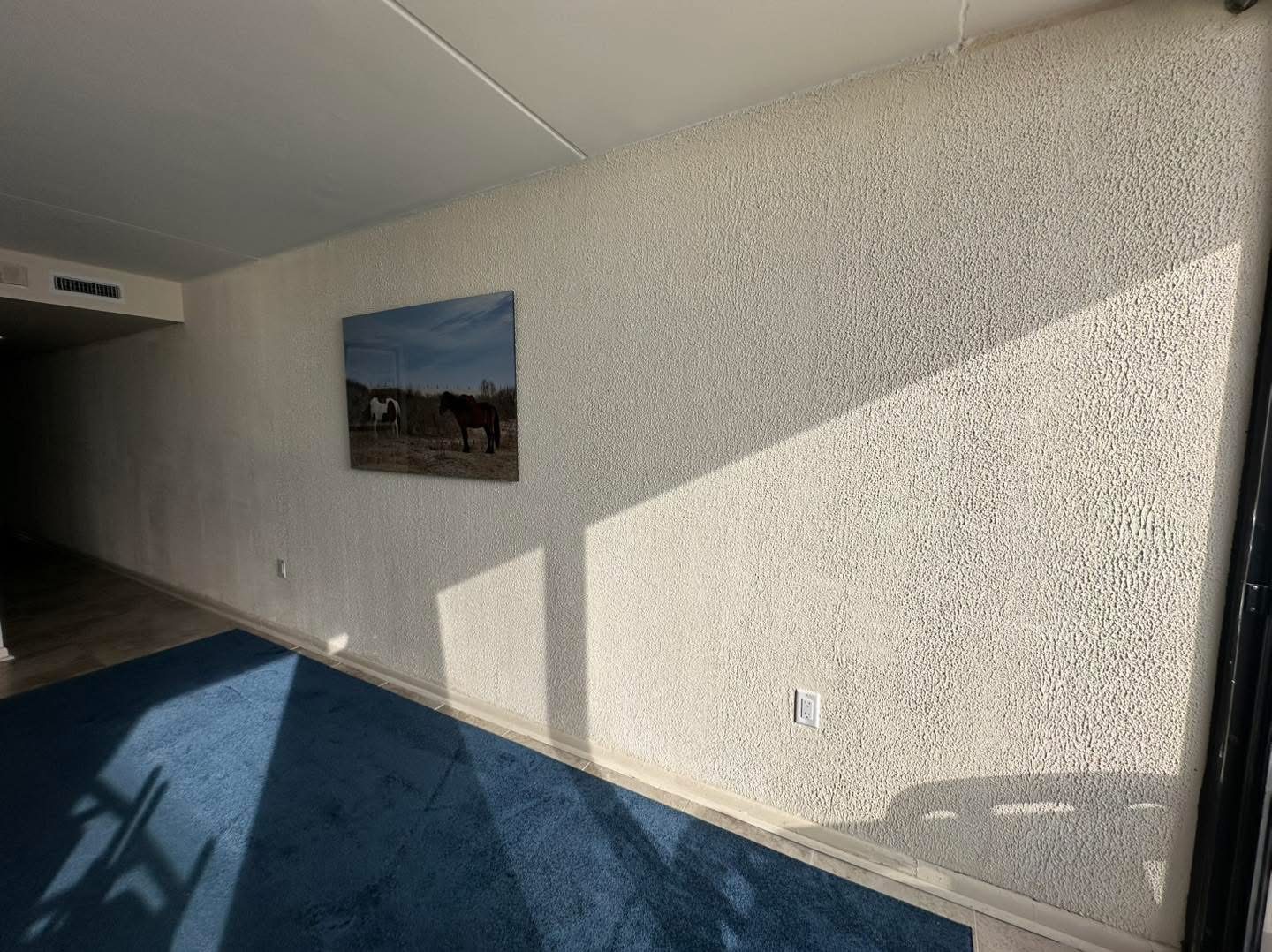 Oceanfront condo wall renovation photo 2