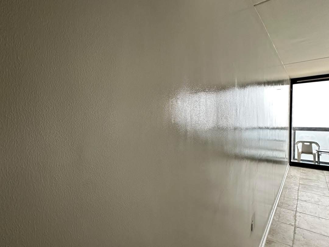 Oceanfront condo wall renovation photo 7