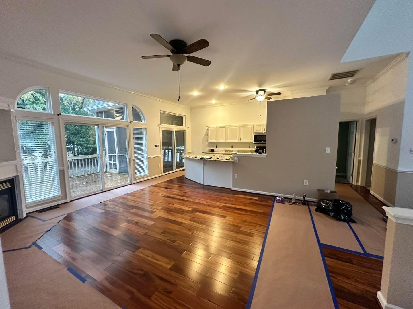 Rental refresh drywall repair and interior paint project photo 1