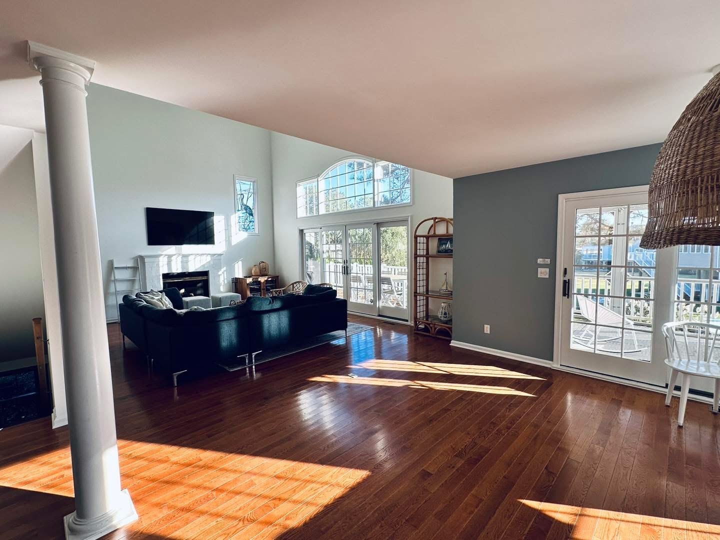 Salt Pond completed ceiling repair in living area
