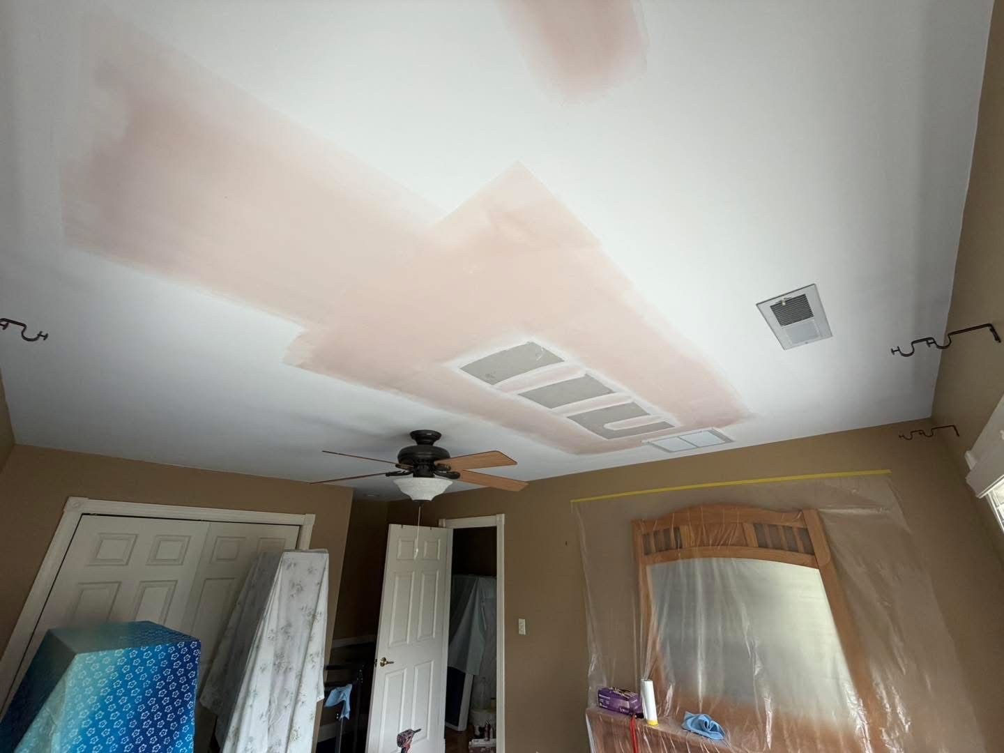 Water damage ceiling repair photo 10